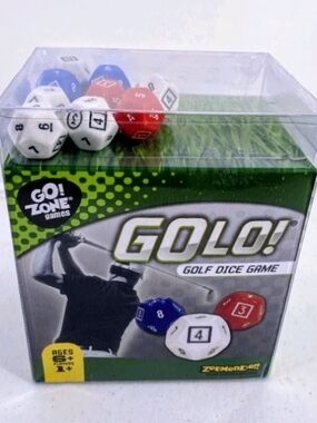 GOLO! Golf Dice Game by GO! ZONE Games - White, Blue, Red Dice